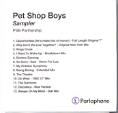 Pet Shop Boys - Sampler